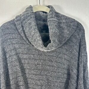 Calvin Klein Jeans Cowl Neck Sweater Charcoal Gray Wool & Rabbit Women's Size M